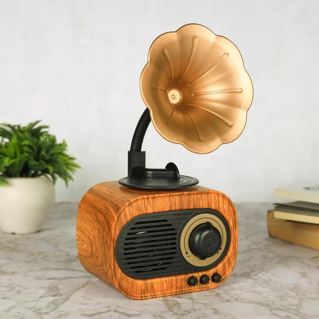 Premium Retro-Style Vintage Portable Decorative Speaker
